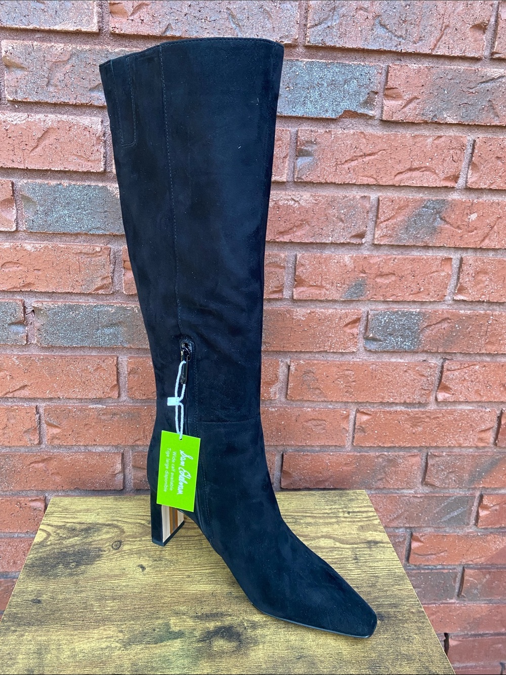 NWT Sam Edelman Black Suede Knee-High Women's Boos 8.5
